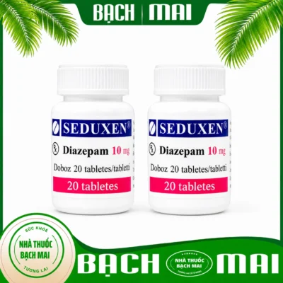 Thuốc Ngủ Seduxen 10mg Nhập Khẩu Chính Hãng Tại Viện Bạch Mai (Lọ 20 Viên)
