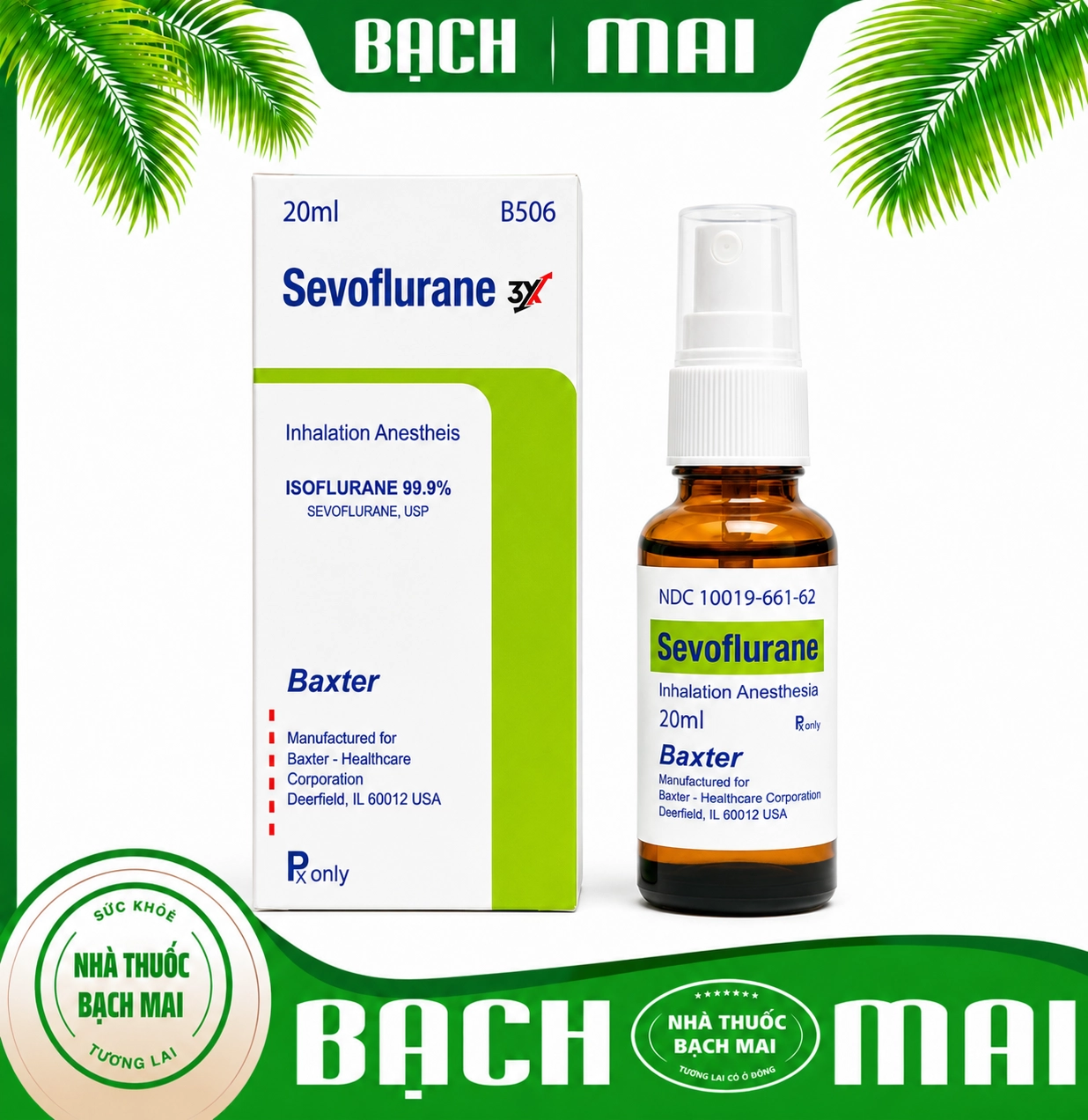 Thuốc Mê Sevofuturanem 3X Nhập Khẩu Chính Hãng Tại Viện Bạch Mai (Dạng Xịt)