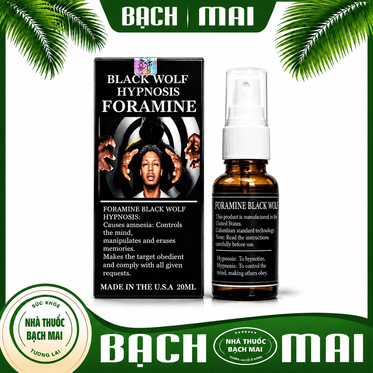 Thuốc Thôi Miên FORAMINE BLACK WOLF HYPNOSIS Chính Hãng (Dạng Xịt)